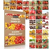 20er Tomaten Samen Set - 20 Sorten Tomatensamen für Balkon und Garten - Tomaten Anzuchtset - bunte und alte Tomatensorten von Naturlie - Garten Samen Gemüse als praktisches Tomatenset foto / 9,95 € (0,50 € / stück)