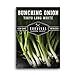 photo Survival Garden Seeds - Tokyo Long White Onion Seed for Planting - Pack with Instructions to Plant and Grow Asian Green Onions in Your Home Vegetable Garden - Non-GMO Heirloom Variety