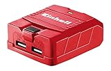 Einhell adattatore USB a batteria TE-CP 18 Li USB Solo Power X-Change (ioni di litio, 18 V, fonte di energia esterna per cellulari, lettori MP3, tablet ecc., 2 ingressi USB, batteria e caricabatteria esclusi) foto / EUR 13,97