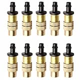 TOOGOO 10 pezzi Ugelli di nebulizzazione regolabile per giardinaggio Sprinkle Brass Innaffiatoio spruzzatore per sistema di irrigazione foto / EUR 4,04