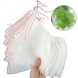 lulalula 20PCS Plant Grow bag, biodegradabili a maglia fine, borse piantina vasi di coltivazione piante della pianta da giardino frutta fiore Protect, colore bianco 15,2 x 25,4 cm foto / EUR 22,99