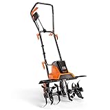 Motoazada eléctrica, Ancho de Trabajo de 32-45 cm, rotavator de 1500 W, Profundidad de labranza de 20 cm, Mango Plegable, cultivador Ideal para aflojar el Suelo foto / 96,99 €