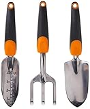 Fiskars 384490-1001 Ergo Garden Tool Set, Regular Package, Black/Orange photo / $30.66