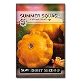 Sow Right Seeds - Yellow Scallop Summer Squash Seed for Planting  - Non-GMO Heirloom Packet with Instructions to Plant a Home Vegetable Garden photo / $4.99