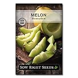 Sow Right Seeds - Green Honeydew Melon Seed for Planting - Non-GMO Heirloom Packet with Instructions to Plant a Home Vegetable Garden photo / $4.99