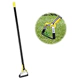 Bird Twig Stirrup Hoe Garden Tool - Scuffle Loop Hoe for Effective Preventing Weeds, 54 Inch Stainless Steel Adjustable Long Handle Weeding Hoe for Average & Tall Gardeners - Black photo / $26.99