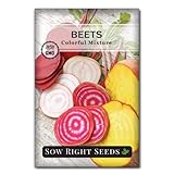 Sow Right Seeds - Beet Mix Seed for Planting - Non-GMO Heirloom Packet with Instructions to Plant & Grow an Outdoor Home Vegetable Garden - Nutritious, Cold Hardy, Vigorous and Productive - Great Gift photo / $4.99