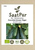 Gemüsesamen Bio Zucchini Green Tiger Freiland und Topf bitterfrei für ca. 12 Pfl. Samen Saatgut foto / 4,99 €