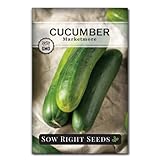 Sow Right Seeds - Marketmore Cucumber Seeds for Planting - Non-GMO Heirloom Packet with Instructions to Plant and Grow an Outdoor Home Vegetable Garden - Vigorous Productive - Wonderful Gardening Gift photo / $4.99