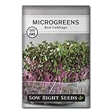 Sow Right Seeds - Red Cabbage Microgreen Seed for Growing - Instructions to Quickly Grow Your Own Delicious and Healthy Microgreens - Plant Indoors with no Special Equipment - Minimum 14g per Packet photo / $4.99