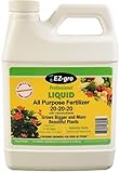 EZ-gro 20 20 20 Fertilizer - All Purpose Liquid Plant Food - Lawn, Flower, Herb, Vegetables - Best Way to Grow Green Plants - Garden-Growing Miracle Nutrients - 1 Qt / 32 fl oz / 946 mL photo / $18.47 ($0.58 / oz)