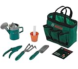 Theo Klein 2787 Bosch Garten Gartentaschen-Set I Hochwertiges Kinder-Gartenset I Inkl. Schaufel, Pflanztopf, Gießkanne u.v.m. I Spielzeug für Kinder ab 3 Jahren foto / 16,49 €