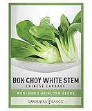 Bok Choy Chinese Cabbage Seeds for Planting - (Pak Choi) Heirloom, Non-GMO Vegetable Variety- 1 Gram Seeds Great for Summer, Spring, Fall and Winter Gardens by Gardeners Basics photo / $5.49