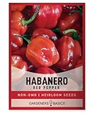 Red Habanero Pepper Seeds for Planting 100+ Heirloom Non-GMO Habanero Peppers Plant Seeds for Home Garden Vegetables Makes a Great Gift for Gardeners by Gardeners Basics photo / $5.95