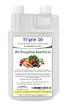 Triple 10 All Purpose Liquid Fertilizer 10-10-10 with Amino Acids (5.5%) & Seaweed Extract (32oz) photo / $19.95