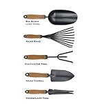 OLMSTED FORGE Garden Tool Set, 5 Pieces, Heavy Duty Powder Coated Steel, Cork Handle photo / $54.99