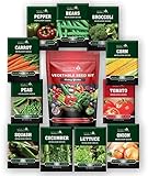 11 Heirloom Seeds for Planting Vegetables and Fruits, 4800 Survival Seed Vault and Doomsday Prepping Supplies, Gardening Seeds Variety Pack, Vegetable Seeds for Planting Home Garden Non GMO photo / $15.97 ($0.00 / Count)