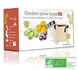 Cultivea –Bio Kräuter Anzuchtset -100% Öko – Indoor Garten – Bio Samen– Das perfekte Geschenkset – DIY Pflanzset – (Gemüsegarten (Gurke, Tomate, Pfeffer)) foto / 35,90 €