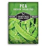 Survival Garden Seeds -Oregon Sugar Pod II Pea Seed for Planting - Packet with Instructions to Plant and Grow Delicious Snow Peas in Your Home Vegetable Garden - Non-GMO Heirloom Variety photo / $4.99