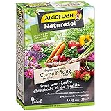 ALGOFLASH NATURASOL Engrais Avec de la Corne Torréfiée et du Sang Séché, 1,5 Kg, ACORNBIO15 photo / 11,31 € (7,54 € / kg)