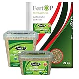 FertOP® - Abono Césped, Alto Mantenimiento, Fertilizante de Liberación Lenta, 3 Meses. (Envase 2Kg/70m²) foto / 12,00 €