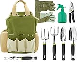 Vremi 9 Piece Garden Tools Set - Gardening Tools with Garden Gloves and Garden Tote - Gardening Gifts Tool Set with Garden Trowel Pruners and More - Vegetable Herb Garden Hand Tools with Storage Tote photo / $48.25