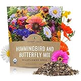 Wildflower Seeds Butterfly and Humming Bird Mix - Large 1 Ounce Packet 7,500+ Seeds - 23 Open Pollinated Annual and Perennial Species photo / $7.97 ($0.00 / Count)