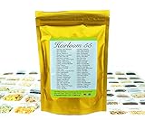 Heirloom Futures Seed Pack with 55 Varieties of Vegetable Seeds. 100% Non GMO Open Pollinated Non-Hybrid Naturally Grown Premium USA Seed Stock for All Gardeners. photo / $44.95 ($0.82 / Count)