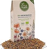 Little Plants BIO Bienenweide - 125 Gramm BIO Blumensamen Mehrjährig für Bienenwiese - Wildblumensamen Blühmischung - Blumenwiese Samen mit mehr als 20 Wildblumen und Kräutersamen, Nachhaltig Verpackt foto / 12,95 € (103,60 € / kg)