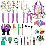 83 Pcs Garden Tools Set Succulent Tools Set,Heavy Duty Floral Gardening Kit with Storage Organizer and Hand Gloves,Adorable Outdoor Gardening Gifts Tools for Women photo / $28.99