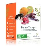 Cultivea – Mini Kit Huerto de Verduras Insólitas – 100% Semillas Bio - Idea de Regalo (Melón Dorado, Frijoles Reina Púrpura, Rábano Negro, Rábano Azul, Remolacha Chioggia) foto / 15,90 €