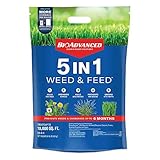 BioAdvanced 704865U 5 in 1 Weed and Feed Lawn Fertilizer and Crabgrass Killer, 10000 Square Feet, Granules photo / $50.80