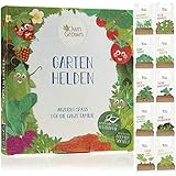 Kinder Pflanzen Set: Tolles Kinder Anzuchtset mit 10 Sorten Pflanzen Samen – Gemüse Samen, Erdbeeren Samen, Kräuter Samen – Mini Garten Starter Kit – Saatgut Gemüse – Pflanzen Züchten mit OwnGrown foto / 7,15 € (143,00 € / kg)