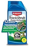 BioAdvanced 701810A Systemic Plant Fertilizer and Insecticide with Imidacloprid 12 Month Tree & Shrub Protect & Feed, 32 oz, Concentrate photo / $19.97