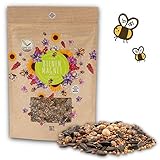 100g Blumenwiese Samen für eine bunte Bienenweide - Farbenfrohe & nektarreiche Wildblumensamen Mischung für Bienen & Schmetterlinge (inkl. GRATIS eBook) foto / 6,90 € (69,00 € / kg)