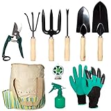 lyndeluxe Herramienta de jardín 10Pcs, Kit de jardinería con Bolsa de Almacenamiento, Herramientas de plantación Masculinas/Femeninas de Alta Resistencia foto / 25,99 €