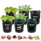 Potato Bags Plant Pot,6 Pack Potatoes Plant Grow Bag, 7 Gallon Garden Plant Pot for Vegetable with Harvest Window and Handles,Large Plant Pot Heavy Bag Seeds for Planting Vegetables photo / $16.99