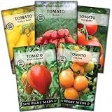 Sow Right Seeds - Classic Tomato Seed Collection for Planting - Pink Oxheart, Yellow Pear, Jubilee, Marglobe, and Roma Tomatoes - Non-GMO Heirloom Varieties to Plant and Grow a Home Vegetable Garden photo / $10.99