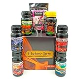 MADAME GROW Fertilizantes Plantas terapéuticas Crecimiento, nutrición, floración y engorde de cogollos - Kit Premium 7 Pack - Gama de Nuestros nutrientes para Plantas 420 (6x250 mL+30 Gramos) foto / 99,99 €