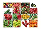 Please Read! This is A Mix!!! 30+ Hot Pepper Mix Seeds, 16 Varieties Heirloom Non-GMO Habanero, Tabasco, Jalapeno, Yellow and Red Scotch Bonnet, Ships from USA! US Grown. photo / $5.69