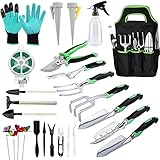 Heavy Duty Garden Tool Set with Soft Rubberized Non-Slip Gardening Tools, 20 PCS Gardening Tools Set Succulent Tools Set Stainless Steel Garden kit Tools for Men Women photo / $25.99