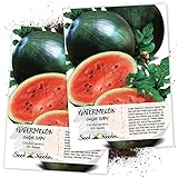 Seed Needs, Sugar Baby Watermelon (Citrullus lanatus) Twin Pack of 100 Seeds Each Non-GMO photo / $4.85 ($0.05 / Count)