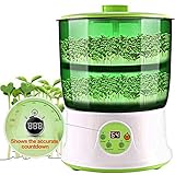 Kitabetty Máquina de brotes de soja, Máquina automática de brotes de soja Máquina de semillas germinadas, Herramienta de cereal de cultivo de semillas de doble capa, Modos de siembra de tres estacione foto / 121,03 €