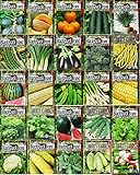 Set of 25 Premium Vegetable & Herb Seeds - 25 Deluxe Variety Premium Vegetable & Herb Garden 100% Non-GMO Heirloom photo / $12.99 ($0.52 / Count)