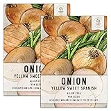 Seed Needs, Yellow Sweet Spanish Onion Seeds for Planting (Allium cepa) Twin Pack of 450 Seeds Each Non-GMO photo / $8.85 ($4.42 / Count)