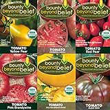 Tomato Seeds /Heirloom Tomatoes, Open Pollinated Garden Seed - Black Krim, Cherokee Purple, Yellow Brandywine, Red Pear, and Yellow Pear photo / $9.99