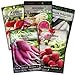 photo Sow Right Seeds - Radish Seed Collection for Planting - Champion, Watermelon, French Breakfast, China Rose, and Minowase (Diakon) Varieties - Non-GMO Heirloom Seed to Plant a Home Vegetable Garden