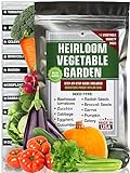 Heirloom Vegetable Seeds Pack - 100% Non GMO Heirloom Garden Seeds for Planting Outdoor, Indoor, Hydroponic - Tomatoes, Cucumber, Carrot, Broccoli, Radish Seeds and More photo / $13.95 ($1.40 / Count)