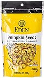 Eden Organic Pumpkin Seeds, Dry Roasted, 4 oz Resealable Bags photo / $4.34 ($1.08 / Ounce)