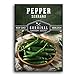 photo Survival Garden Seeds - Serrano Pepper Seed for Planting - Packet with Instructions to Plant and Grow Spicy Mexican Peppers in Your Home Vegetable Garden - Non-GMO Heirloom Variety
